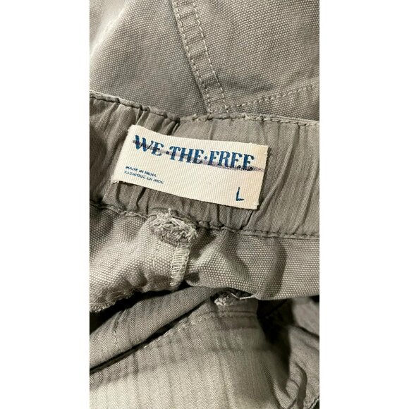 Free People Size Large Hayden Olive Green Cargo Pants Tie Elastic Pants New - Picture 9 of 10